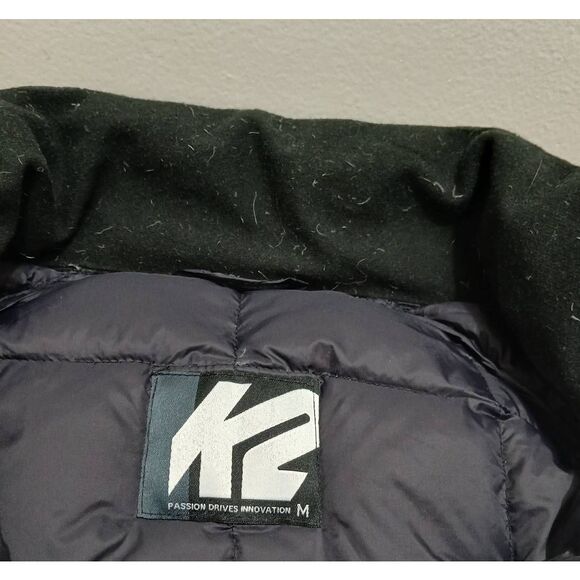 K2 mens medium 800 down lightweight black jacket quilted warm - Picture 6 of 7